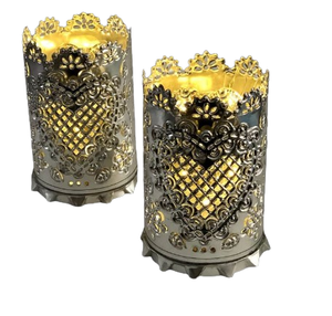 Indian Handcrafted Metal <b>Tea</b> Light & <b>Candle</b> Votive Holder for Wedding & Christmas Decor Table Decorations Gift - Product Image 6