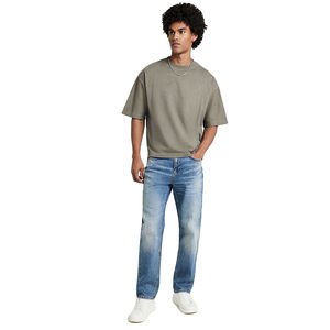 Logo personnalisé, haute qualité, 250 GSM, poids lourd, 100% coton peigné, séchage rapide, épaules tombantes, coupe ample, sweat-shirt de fitness, coupe courte, style boxy - Product Image 2