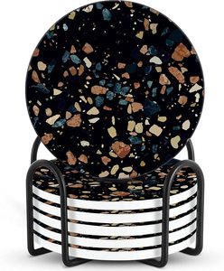 Vente chaude de style américain fait à la main en bois marbre caboteur classique tasse à thé produit de cuisine - Product Image 3