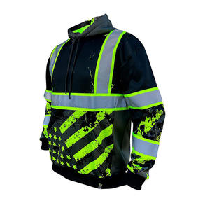 เสื้อฮู้ดขนแกะอุ่นสำหรับผู้ชายเสื้อฮู้ดสะท้อนแสงสไตล์2023 - Product Image 3