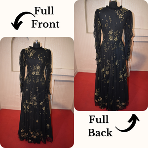 Rajgadhia – robe de soirée longue pour femme, tenue de soirée de standing, asymétrique, broderie, perles, exportation - Product Image 3