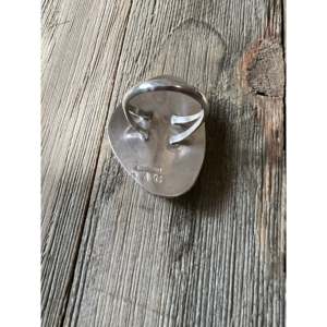 Reda Galvan Men's Gemstone <b>Ring</b> <b>Moon</b> Stone Sterling Silver Geometric Pattern Vermeil Platinum Setting Size 7 Everyday Wear - Product Image 5