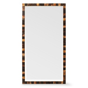 Handcrafted Wall <b>Mirror</b> with Natural Horn Inlay and MDF <b>Frame</b> Elegant Decorative Accent for Bedroom Living Room or Office - Product Image 3