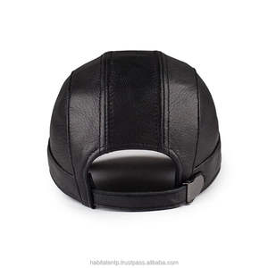 Casquette de baseball de luxe personnalisée en gros, patch en cuir, design simple, élégante, respirante, réglable, chapeau de mode pour hommes - Product Image 6