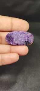 Cabujón de Charoita Natural Pulido, Gema Suelta Marrón para Joyería - Product Image 2