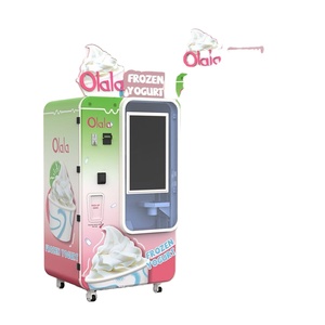 Distributeur automatique de crème glacée réfrigéré à forte demande intérieur extérieur saveurs assorties disponibles système de paiement par carte en espèces - Product Image 1