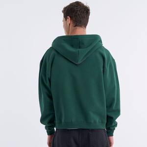 Sudaderas con capucha personalizadas para hombre, sudaderas con capucha funcionales con doble cremallera de gran tamaño, ropa de calle, sudaderas con capucha con cremallera en blanco y hombros caídos para hombre - Product Image 2