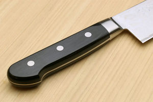 Couteau de cuisine le plus vendu en acier Damas ultra-affûté avec manche en bois Pakka – Meilleure vente. - Product Image 5