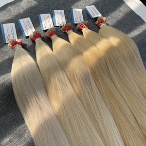 Oferta Especial: Extensiones de Cabello Vietnamitas Onduladas al Por Mayor, Cabello Rubio con Cutícula Alineada, Cabello Humano con Textura Natural Lisa, Sin Enredos - Product Image 2