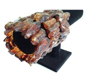 Brazalete de resina único para mujer Colores y diseños personalizables Collar de resina hecho a mano de moda para mujer - Product Image 4