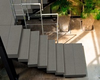 Carreaux en porcelaine 30x120cm, carreaux de marche, design d'escalier, design moderne indien, carreaux unis Kota, carreaux en porcelaine émaillée pleine masse