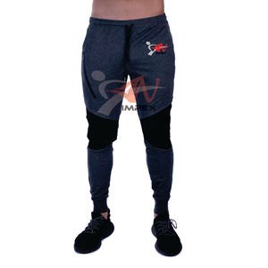 กางเกงลำลองผู้ชายพิมพ์โลโก้คุณภาพสูงแบบสั่งทำพิเศษ พร้อมซับในผ้าฟลีซกันยับเป็นมิตรต่อสิ่งแวดล้อม ผสมผ้าฝ้าย - Product Image 1
