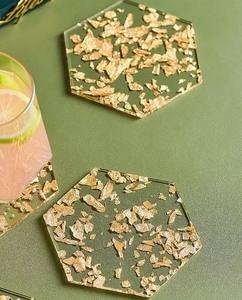 High Quality Classic Eco-Friendly <b>Epoxy</b> <b>Resin</b> Coasters Multi-Functional Tea Serving <b>for</b> Home & Hotel <b>Tables</b> - Product Image 5