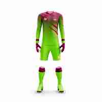 Jersey Kiper Sepak Bola Lengan Panjang Desain Baru Berkualitas Tinggi untuk Dewasa, Seragam Pria Grosir Custom Sablon
