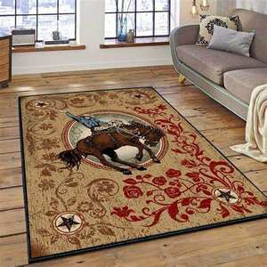 Alfombras de Lana y Seda de Alta Calidad con Diseño Personalizado, Patrón Cuadrado, Alfombra de Oración para Uso Doméstico, para Dormitorio y Sala de Estar - Product Image 3