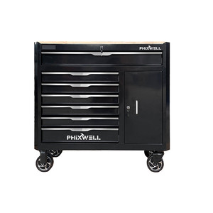 Chariot de rangement d'outils pour atelier PHIXWELL, nouveau, avec plateau <span class=keywords><strong>en</strong></span> <span class=keywords><strong>bois</strong></span>, <span class=keywords><strong>kit</strong></span> d'outils de réparation automobile - Product Image 5