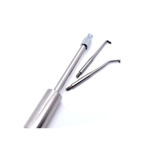 Removedor de corona de control manual dental, 2 puntas, botón de presión de acero inoxidable, equipo de laboratorio, base de dentista, instrumentos quirúrgicos, 1 Juego - Product Image 4