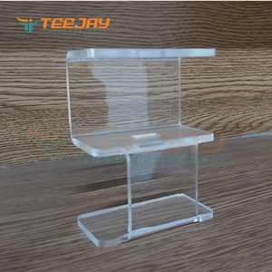 Soporte de exhibición de acrílico transparente y duradero para 1 pinza, para pinzas de pestañas y cejas - Product Image 3