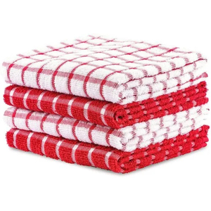 High Quality Customizable <b>UK</b> Origin Cotton Tea <b>Towel</b> <b>Quick</b>-<b>Dry</b> Checkered Pattern - Product Image 3