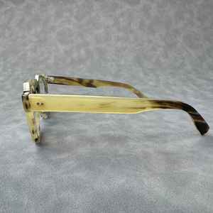 Gafas de Sol de cuerno de búfalo de diseño minimalista de gama alta hechas a mano gafas de cuerno de buey Natural artesanía de Navidad internacional - Product Image 6