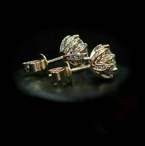 Boucles d'oreilles en argent 925 avec diamant Moissanite à coupe ronde de 2 ct - Product Image 2