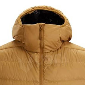 Veste matelassée en toile pour homme, chaude pour l'hiver, à capuche, imperméable, coupe-vent, réversible, écologique, séchage rapide, personnalisable - Product Image 2