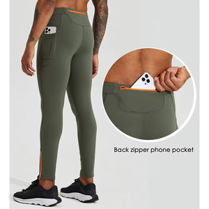Meilleur produit Tissu extensible confortable et élégant Taille élastique Leggings de yoga Respirant Ajustable Fit Unique Men Legging - Product Image 2