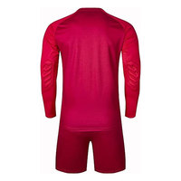 Nouveau modèle de maillots de gardien de but de football personnalisés, ensembles de shorts, maillots à manches courtes, ensembles d'uniformes de football, unisexe, transfert thermique