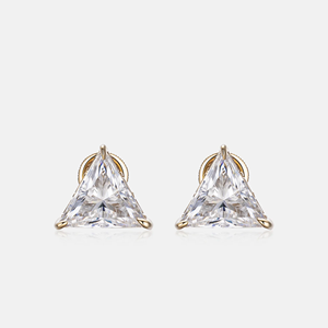 Pendientes de Aro con Diamantes Cultivados en Laboratorio, Ecológicos, para Bodas y Fiestas, en Plata de Ley 925 - Regalo - Product Image 1