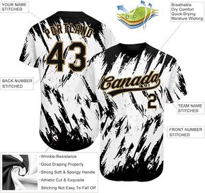 Camiseta de béisbol personalizada con diseño personalizado, camiseta de béisbol de poliéster 100% para hombres y mujeres, camiseta de béisbol Camo - Product Image 2
