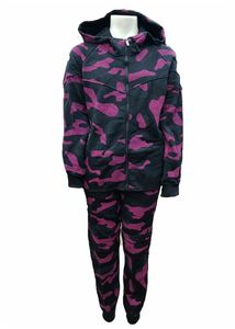 NOUVEAU ENFANTS FILLES CAMO SURVÊTEMENT À CAPUCHE HAUT À CAPUCHE ET BAS DE JOGGING ROSE CAMOUFLAGE BODY COITS PISTES - Product Image 6