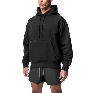 2025 jersey liso en blanco de algodón personalizado logotipo personalizado ropa de calle de hombre pesado de alta calidad Sudadera con capucha de gran tamaño con logotipo personalizado - Product Image 3