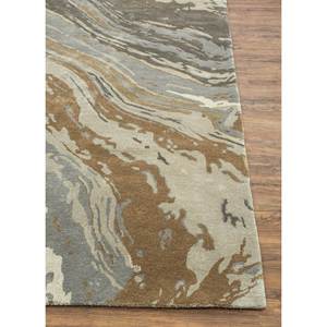 พรมขนสัตว์ผสมวิสโคสทำมือสีเทาดำ รุ่น Taq-4376 รูปทรงสี่เหลี่ยมผืนผ้าขนาดใหญ่ สำหรับห้องนอน ทางเดิน หนา 10 มม. ลายแบบนามธรรม สำหรับวัยรุ่น - Product Image 4