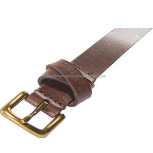 Cinturón de hombre informal de cuero hecho a medida de alta calidad para jeans en todos los tamaños y colores con hebilla chapada en latón resistente - Product Image 5