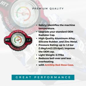 Capuchon de jauge de température haute pression de sécurité pour radiateur Red Rose de deuxième génération pour les motos japonaises universelles 390 Adventure - Product Image 5