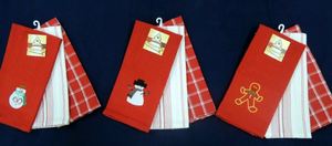 Toalla de cocina personalizada al por mayor diseño de embalaje tela marca regalo 100% algodón logotipo bordado fabricante a granel - Product Image 5