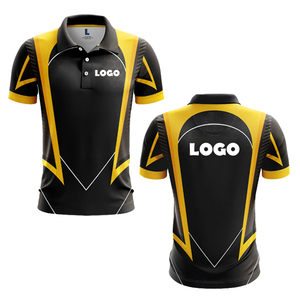 เสื้อโปโลกีฬาสำหรับผู้ชายเสื้อกอล์ฟพิมพ์ลายแบบระเหิดดีไซน์ใหม่ - Product Image 3