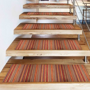 พรมลายเฉดสีฤดูใบไม้ร่วง, พรมสีส้ม, พรมลายชาติพันธุ์, พรมสมัยใหม่, โกเบลน - Product Image 4