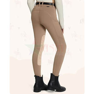 Leggings d'équitation pour femmes, taille haute, coupe régulière, collants d'équitation, pantalon d'équitation, jodhpur, imperméable, coupe-vent - Product Image 2