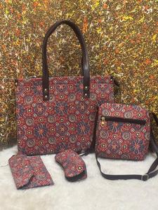 Conjunto combinado de bolso bohemio de 4 piezas a la moda 2025, algodón acolchado para mamá y bebé, bolsa de viaje para pañales, Estuche para gafas, sobre con logotipo - Product Image 6