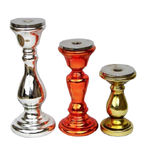 Multi-Colour Candle <b>Holder</b> & <b>Tealight</b> <b>Holder</b> Set Of 3 Unique Decorative Candle Stand For Use Home Restaurant & Hotel - Product Image 3