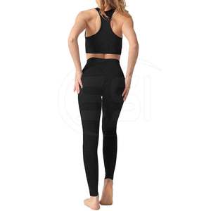 Ensemble de yoga sans couture de haute qualité pour femmes, 2 pièces, vêtements de sport pour la gym - Product Image 4