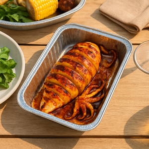 3500ml Rectangular Aluminum <b>Foil</b> Food Container Aluminum <b>Foil</b> Container Box Aluminum <b>Foil</b> Container with Lid - Product Image 1