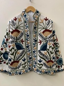Suzani Boho Flower <b>Jacket</b> TNT Fabric Suzani <b>Velvet</b> <b>Jackets</b> Coat Handmade Suzani <b>Jacket</b> for <b>Womens</b> at Best Price - Product Image 5