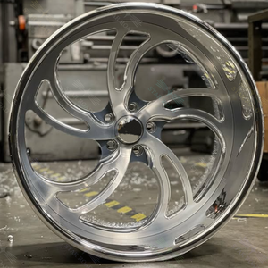 Jantes en alliage forgé chromées concaves 2 pièces 20 22 24 26 pouces, jantes chromées, moyeux américains, lèvres profondes, 5 6 boulons pour Chevrolet <span class=keywords><strong>Silverado</strong></span> - Product Image 3