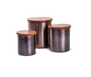<b>Hot</b> Sale Copper Canister Set <b>for</b> Kitchenware & Tabletop <b>Food</b> Storage High Quality Indian Supplier New Arrival - Product Image 2