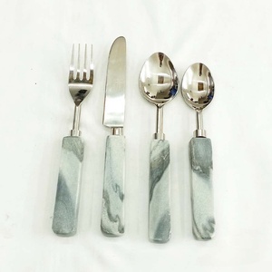 Recién llegado, juego de cubiertos chapados en plata, accesorios de cocina y colecciones de comedor, cuchara, tenedor y cuchillo, juego de cubiertos brillantes - Product Image 1