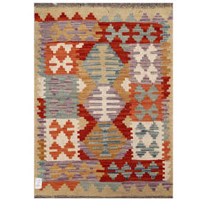 Tapis Kilim d'Afghanistan Maimana 114 X 81 cm Produit à suspendre au mur - Product Image 1