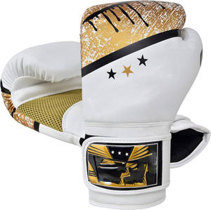 ถุงมือชกมวยหนังพิมพ์ลายอย่างดี พร้อมที่จับมือ ปรับแต่งสีได้ สำหรับทุกเพศ ขนาด 8oz-16oz - Product Image 6