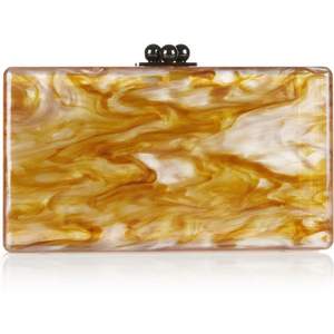 กระเป๋าคลัทช์เรซินลายดอกไม้กระเป๋าเงินอะคริลิคโรแมนติกสำหรับงานอีเว้นท์ - Product Image 1